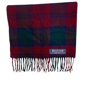 Highland Tweeds NWOT  100% Lambswool Scarf 11 1/4” by 29 1/4”